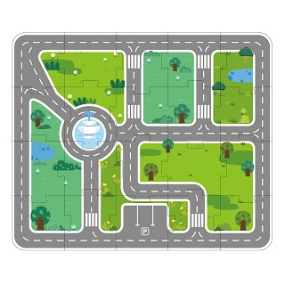 Viga Toys® Houten Bouwblokken Stad – 100-delig